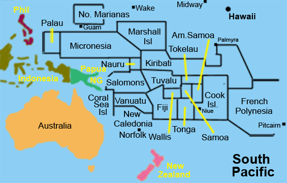 American Samoa Map