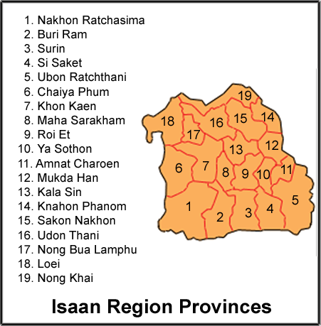 Isaan Map