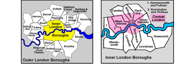 England - London Map