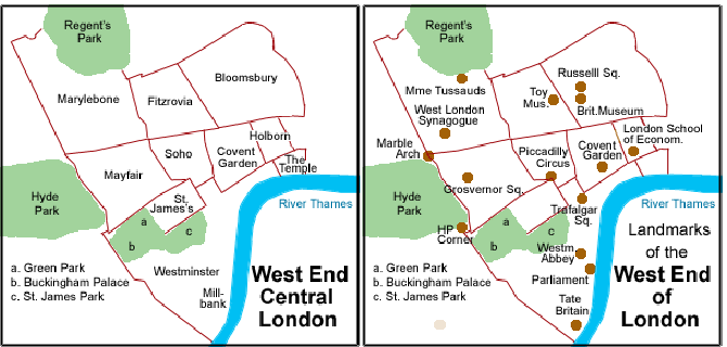 England - London Map