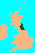 England - North East England Map