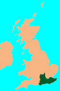 England - South East England Map
