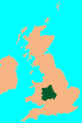 England - West Midlands Map