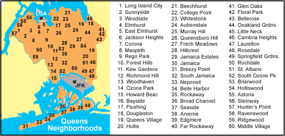 Queens Map
