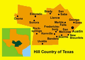 Hill Country Map