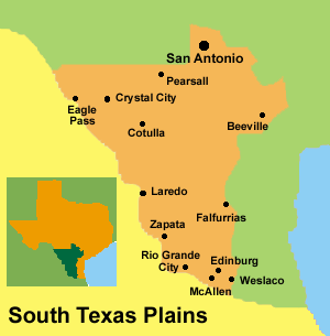 South Texas Plains Map