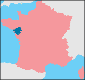Loire-Atlantique (44) Map